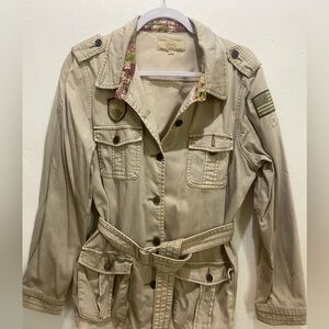 Women's Beige Utility Jacket